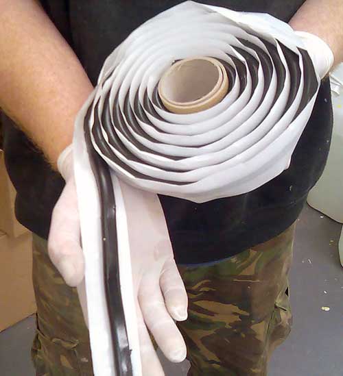 Mastic Rope on a roll - for neck seal on Mesh Membrane Plugs