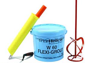 Flexible crack filler grout